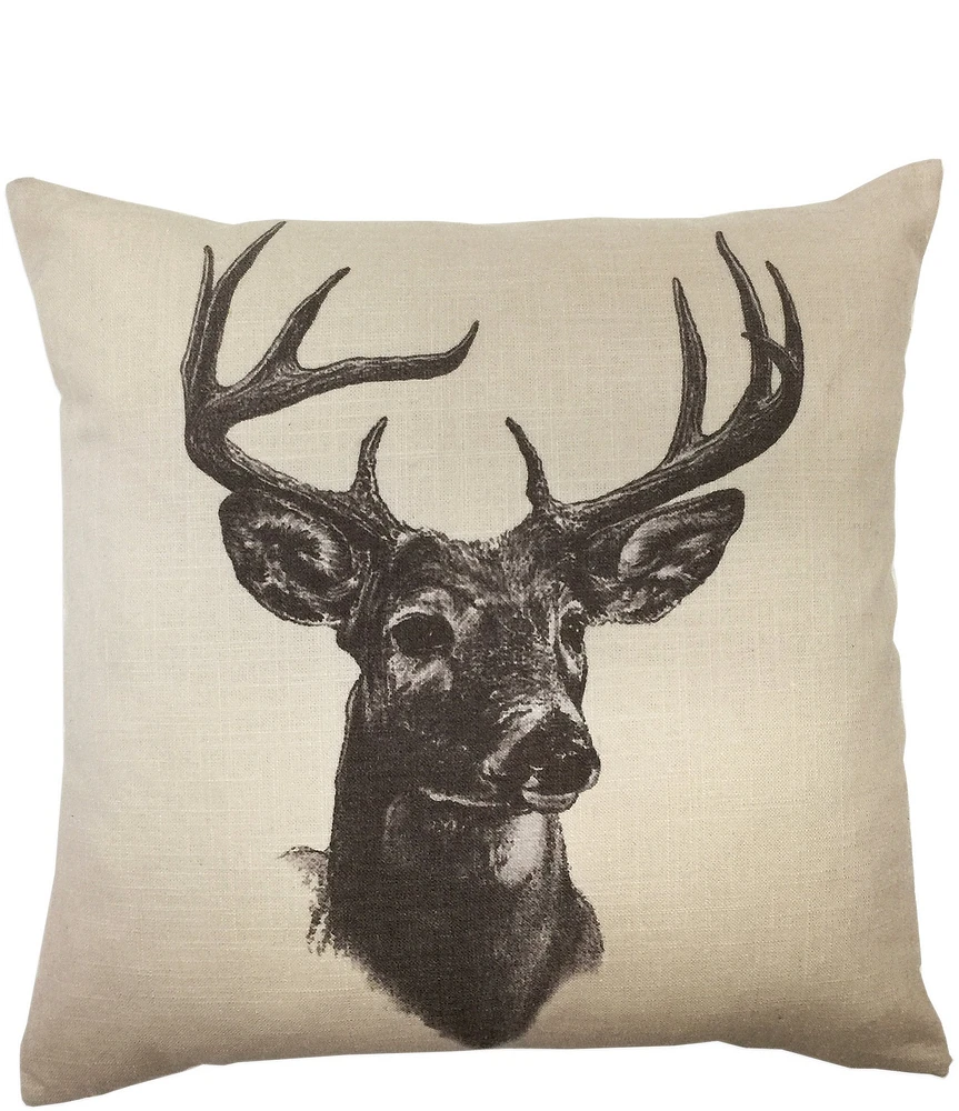 Paseo Road by HiEnd Accents Whitetail Deer Pillow