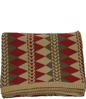 Hiend Accents Wilderness Ridge Bold Geometric Pattern Knitted Throw Blanket