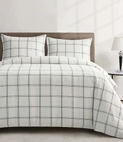 HiEnd Accents Windowpane Plaid Comforter Mini Set