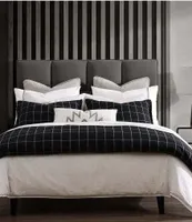 Hiend Accents Windowpane Plaid Duvet Cover Mini Set