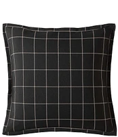 Hiend Accents Windowpane Plaid Euro Sham