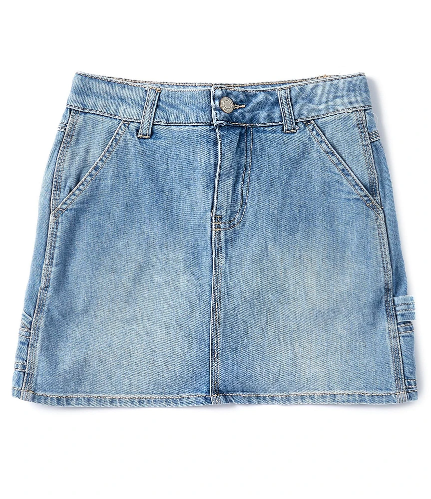 Hippie Girl Big Girls 7-16 Denim Carpenter Skirt