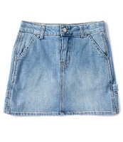 Hippie Girl Big Girls 7-16 Denim Carpenter Skirt