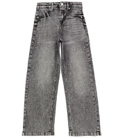 Hippie Girl Big Girls 7-16 Scattered Stone-Detailed Wide Leg Jeans