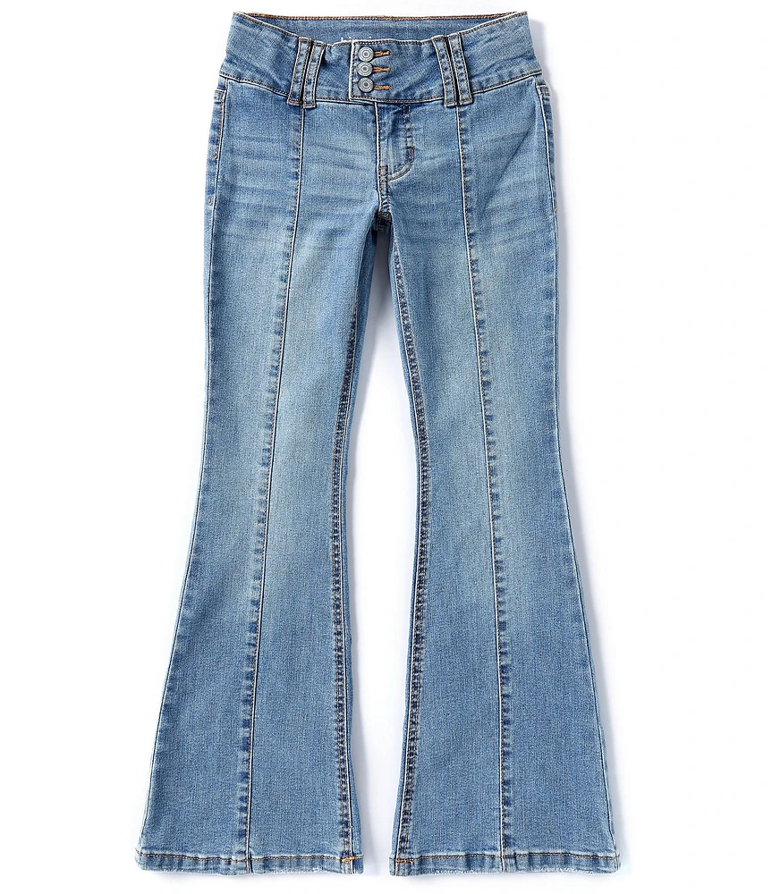 Hippie Girl Big Girls 7-16 Seamed-Detail Flare-Leg Jeans