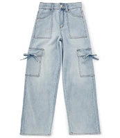 Hippie Girl Big Girls 7-16 Tie-Pocket Wide-Leg Cargo Jeans