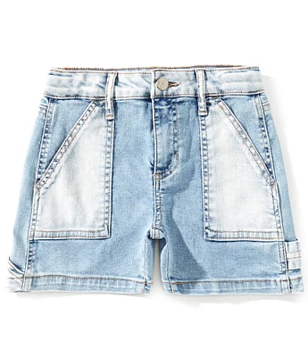 Hippie Girl Big Girls 7-16 Two-Tone Carpenter Denim Shorts