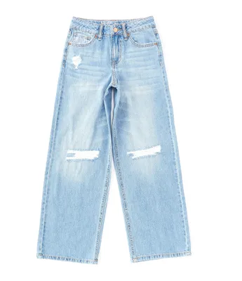 Hippie Girl Big Girls 7-16 Wide Leg Blue Jeans