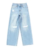 Hippie Girl Big Girls 7-16 Wide Leg Blue Jeans