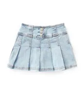 Hippie Girl Little Girls 4-6X Pleated Denim Skirt