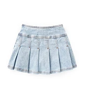 Hippie Girl Little Girls 4-6X Pleated Denim Skirt