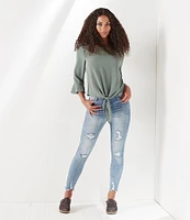 Hippie Laundry Throwback Destructed High Rise Skinny Jeans