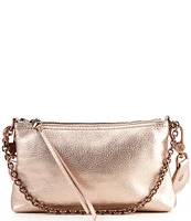 HOBO Darcy Luxe Pink Gold Metallic Crossbody Shoulder Bag