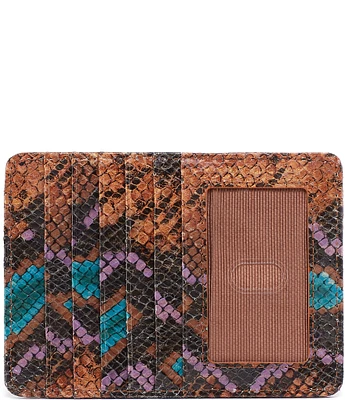 HOBO Euroslide Vivid Snake Print Vintage Card Holder