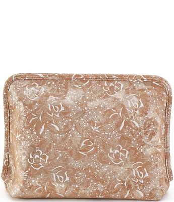 HOBO Gilded Petal Beauty Large Cosmetic Pouch