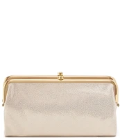 HOBO Lauren Sand Shimmer Leather Wallet