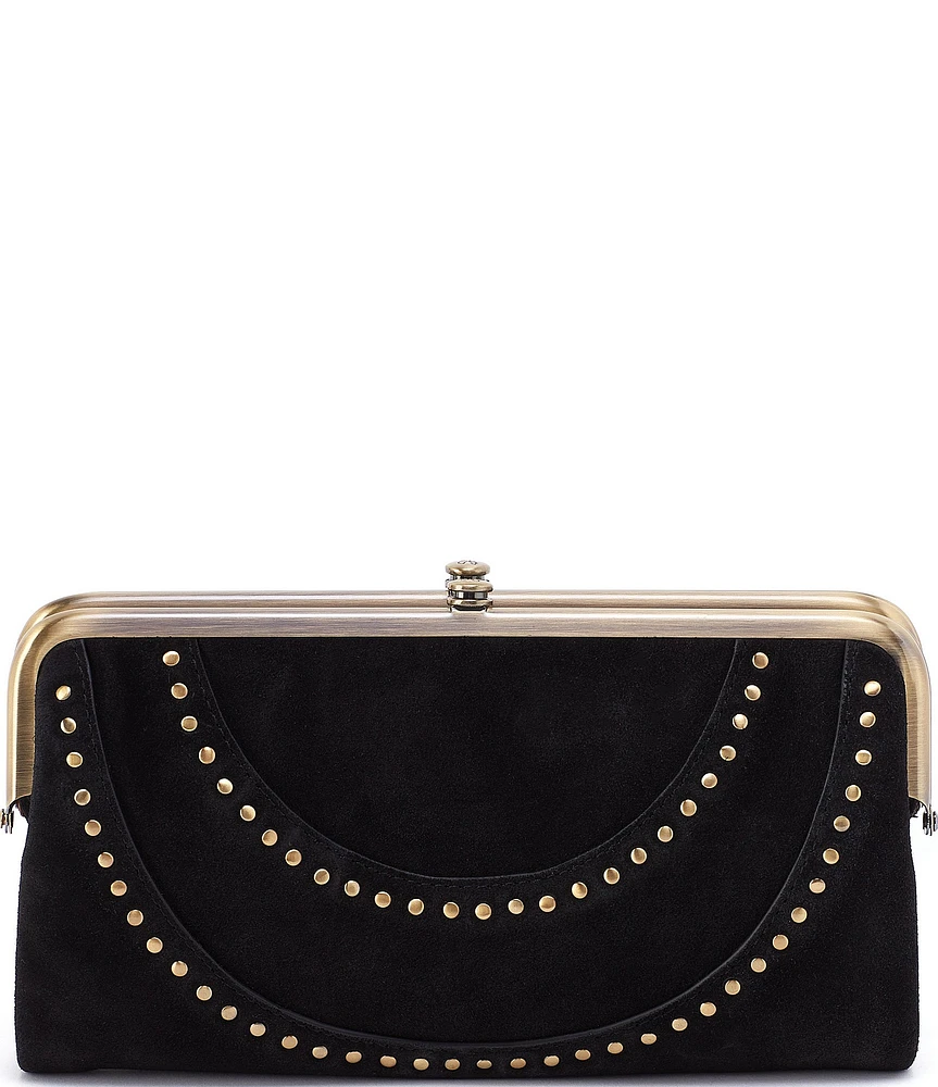 HOBO Lauren Studded Suede Clutch Wallet