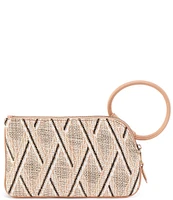 HOBO Sable Cream Raffia Wristlet