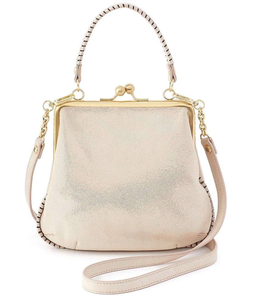 HOBO Sand Shimmer Alba Frame Crossbody Bag