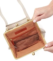 HOBO Sand Shimmer Alba Frame Crossbody Bag