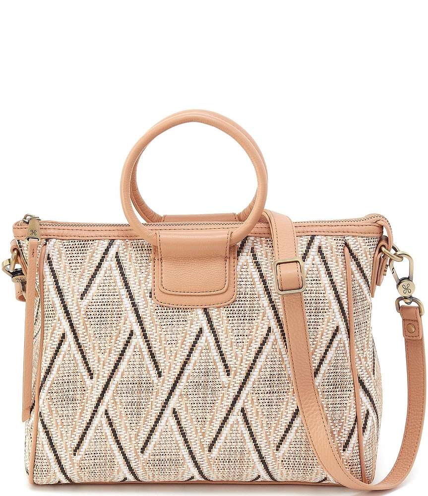 HOBO Sheila Cream Raffia Medium Satchel Bag