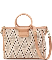 HOBO Sheila Cream Raffia Medium Satchel Bag