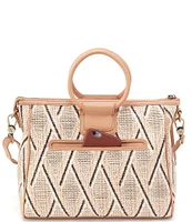 HOBO Sheila Cream Raffia Medium Satchel Bag