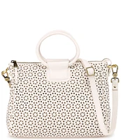 HOBO Sheila Ecru Daisey Perforated Medium Satchel Bag