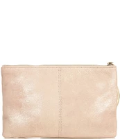 HOBO Sheila Gilded Beige Hard Ring Leather Clutch