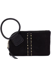 HOBO Studded Suede Sable Wristlet