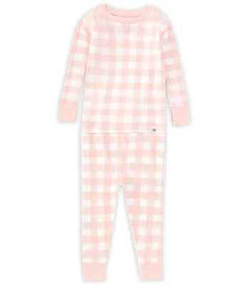 Honest Baby Clothing Baby Girls 12-24 Months Round Neck Long Sleeve Pajama Top & Pants Set