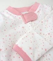 Honest Baby Clothing - Baby Girls Newborn - 12 Months 2-Pack Pink Twinkle Star Sleep and Play Footie Coveralls