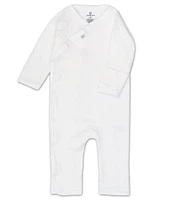 Honest Baby Clothing - Baby Newborn-12 Months Matelasse Organic Side Snap Coverall