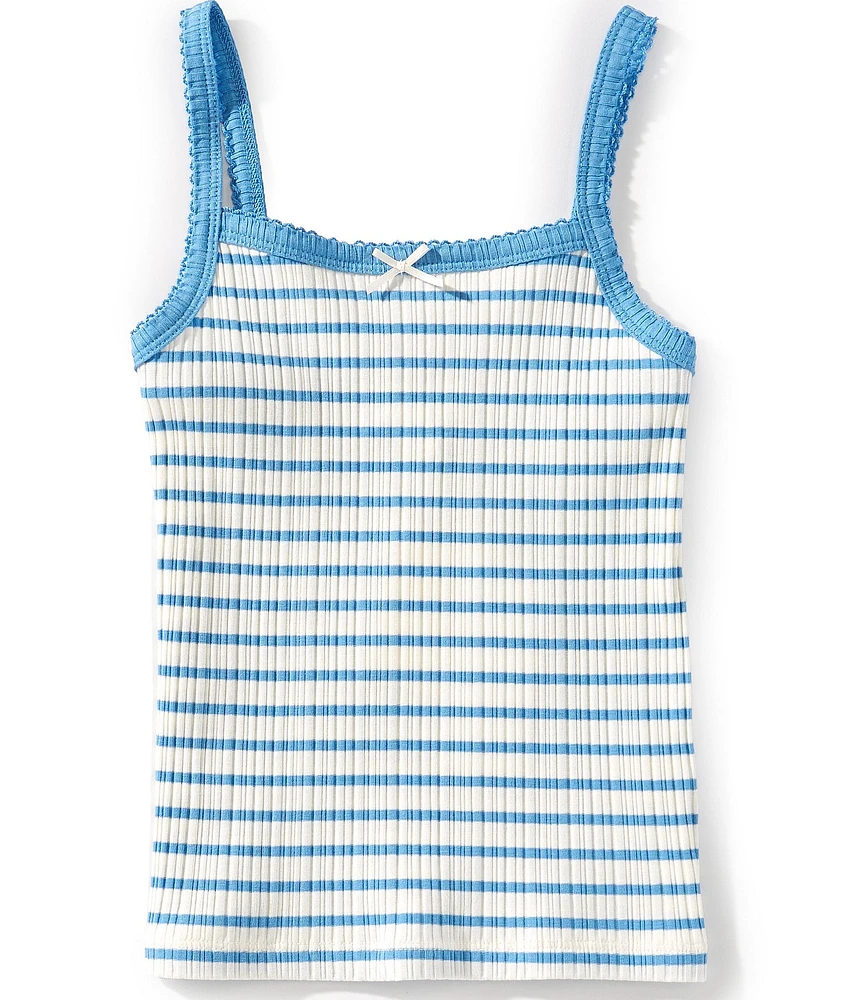 Honey & Sparkle Big Girls 7-16 Stripe Ribbed Cami Tank Top