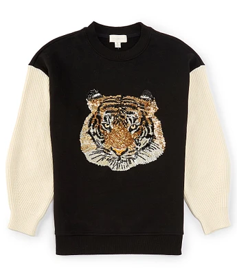 Honey & Sparkle Big Girls 7-16 Tiger Sweatshirt