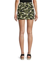 Honey & Sparkle Camo Nylon Cargo Skirt