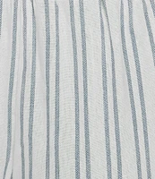 Honey & Sparkle Striped Mid Rise Tie Front Pull-On Coordinating Shorts