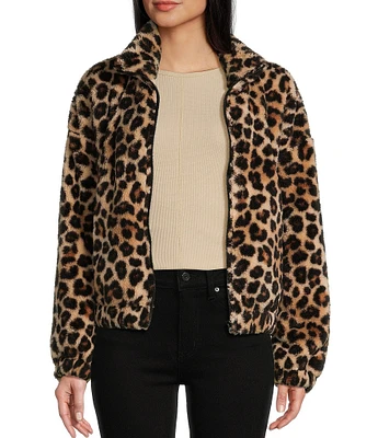 Honey & Sparkle Wubby Cheetah Printed Fleece Jacket