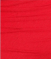 Honey and Rosie Adjustable Spaghetti Strap Cowl Neck Fitted Short Shirred Dress