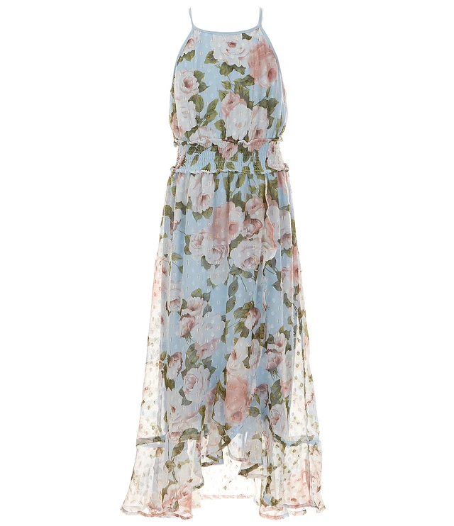 white christmas dresses High Garden Maxi Dress in Cotton Poplin Persimmon / 14 main image 1