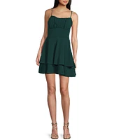Honey and Rosie Emma Bodice Double Hem Fit & Flare Dress
