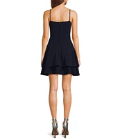 Honey and Rosie Emma Bodice Double Hem Fit & Flare Dress
