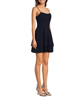 Honey and Rosie Emma Bodice Double Hem Fit & Flare Dress