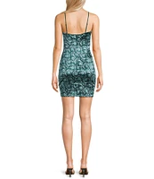 Honey and Rosie Floral Print Stretch Sateen Faux Wrap Dress