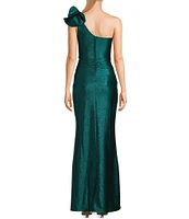 Honey and Rosie One Shoulder Mermaid Shaped Gown