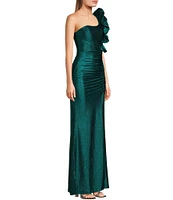 Honey and Rosie One Shoulder Mermaid Shaped Gown