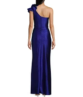 Honey and Rosie One Shoulder Mermaid Shaped Gown