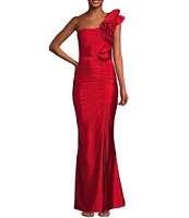 Honey and Rosie One Shoulder Mermaid Shaped Gown