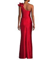 Honey and Rosie One Shoulder Mermaid Shaped Gown