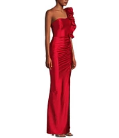 Honey and Rosie One Shoulder Mermaid Shaped Gown